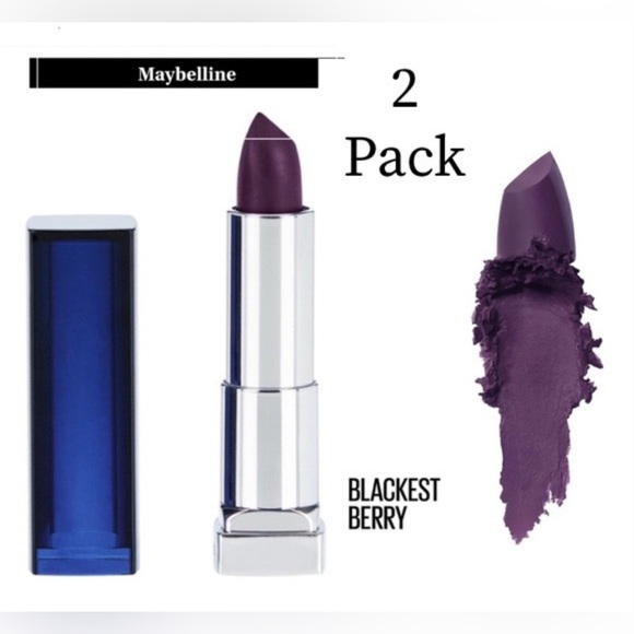 Maybelline Other - New Maybelline 825 Blackest Berry Bold Lipstick Set 2pcs Bundle